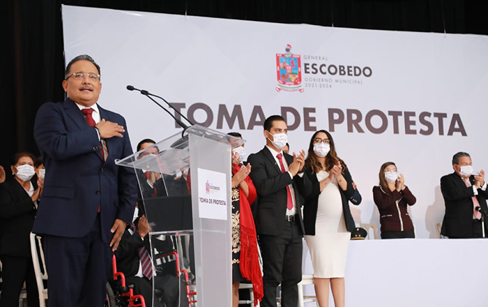 Rinde Andrés Mijes protesta como Alcalde de Escobedo 2 243328008 1768971573291773 3693696106399313926 n